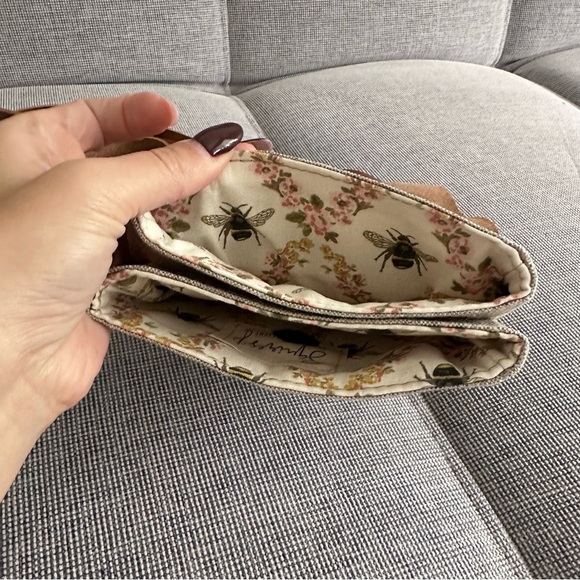 Squires Smidgeon Crossbody Bag Handcrafted USA Canvas Leather Adjustable - Picture 4 of 8